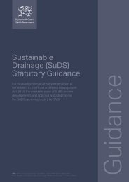 Sustainable drainage (SuDS) statutory guidance