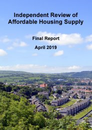 Independent review of affordable housing supply