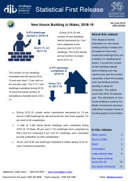 New house building in Wales, 2018-19