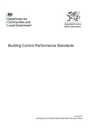 Building control performance standards