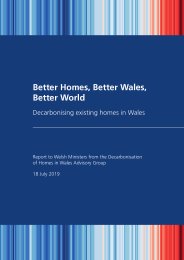 Better homes, better Wales, better world - decarbonising existing homes in Wales