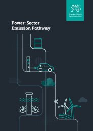 Power: sector emission pathway