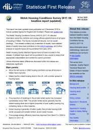 Welsh housing conditions survey 2017-18: headline report (updated)