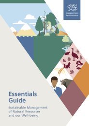 Essentials guide - sustainable management of natural resources and our well-being