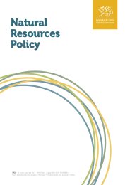 Natural resources policy