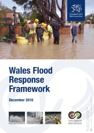 Wales flood response framework