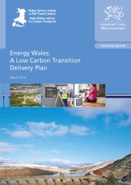 Energy Wales: a low carbon transition delivery plan
