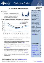 Air transport in Wales during 2019