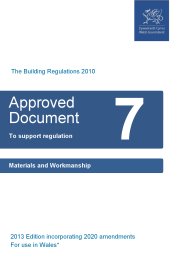 Approved Document to support Regulation 7: Materials and workmanship (2013 edition incorporating 2020 amendments) (For use in Wales)