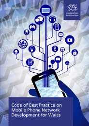 Code of best practice on mobile phone network development for Wales