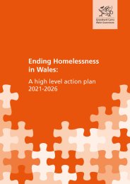 Ending homelessness in Wales: a high level action plan 2021-2026