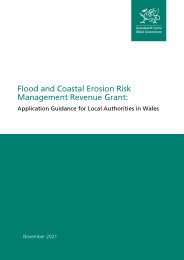 Flood and coastal erosion risk management revenue grant: application guidance for local authorities in Wales