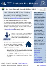 New house building in Wales, 2019-20 and 2020-21