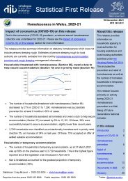 Homelessness in Wales, 2020-21