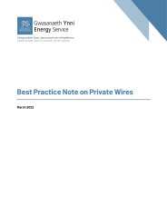 Best practice note on private wires
