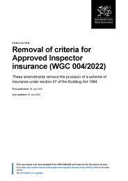 Building Safety Act 2022 (Commencement No. 1) (Wales) Regulations 2022. The Building Safety Act 2022 (Consequential Amendments) (Approved Inspectors) (Wales) Regulations 2022