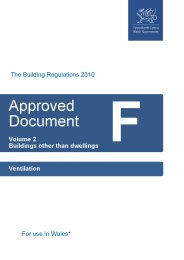 Ventilation. Volume 2 - buildings other than dwellings (2022 edition - for use in Wales)