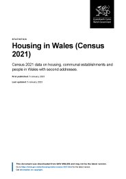 Housing in Wales (Census 2021)