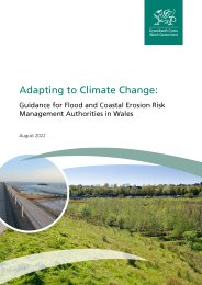 Adapting to climate change: guidance for flood and coastal erosion risk management authorities in Wales (Revised November 2022)