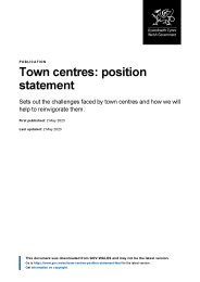 Town centres: position statement