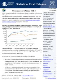 Homelessness in Wales, 2022-23