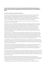 Annex to Heads of Planning letter dated 11 October 2023: addressing the nature emergency through the planning system: updated national planning policy for chapter 6 of Planning Policy Wales