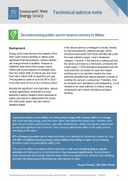 Decarbonising public sector leisure centres in Wales