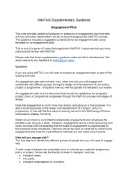 WelTAG supplementary guidance. Engagement plan