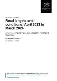 Road lengths and conditions: April 2023 to March 2024
