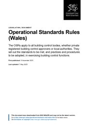 Operational standards rules (Wales)