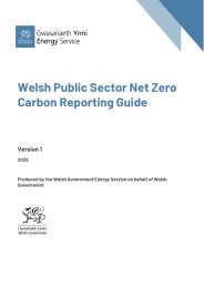 Welsh public sector net zero carbon reporting guide. Version 1