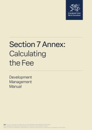 Development management manual. Section 7 Annex: Calculating the fee