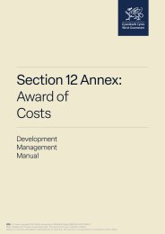 Development management manual. Section 12 Annex: Award of costs