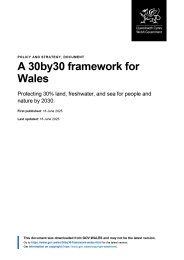 30by30 framework for Wales