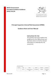 Principal inspection interval risk assessment (PIIRA). Guidance note and user manual