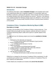 WHQS V2 to V3 - immediate changes