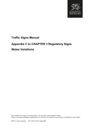 Appendix C to chapter 3 regulatory signs. Wales variations