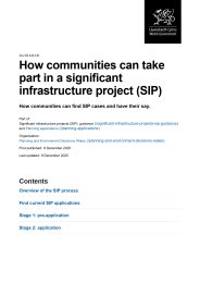 How communities can take part in a significant infrastructure project (SIP)