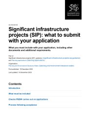 Significant infrastructure projects (SIP): what to submit with your application