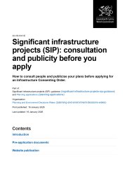 Significant infrastructure projects (SIP): consultation and publicity before you apply