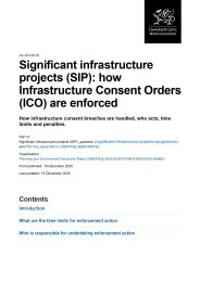 Significant infrastructure projects (SIP): how Infrastructure Consent Orders (ICO) are enforced