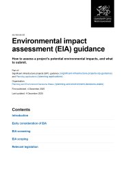 Environmental impact assessment (EIA) guidance