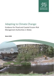 Adapting to climate change: guidance for flood and coastal erosion risk management authorities in Wales