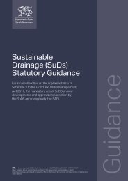 Sustainable drainage (SuDS) statutory guidance