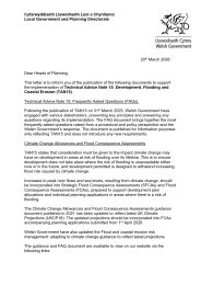 Technical Advice Note 15: frequently asked questions and update to climate change guidance