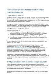 Flood consequences assessments: climate change allowances