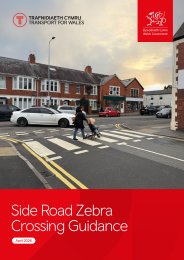 Side road zebra crossing guidance