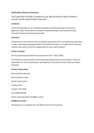 Notification direction guidance. Town and Country Planning (Coal and Petroleum Development) (Notification) (Wales) Direction 2026