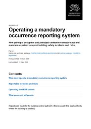 Operating a mandatory occurrence reporting system