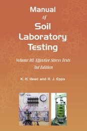 Manual of soil laboratory testing. Vol. III: Effective stress tests